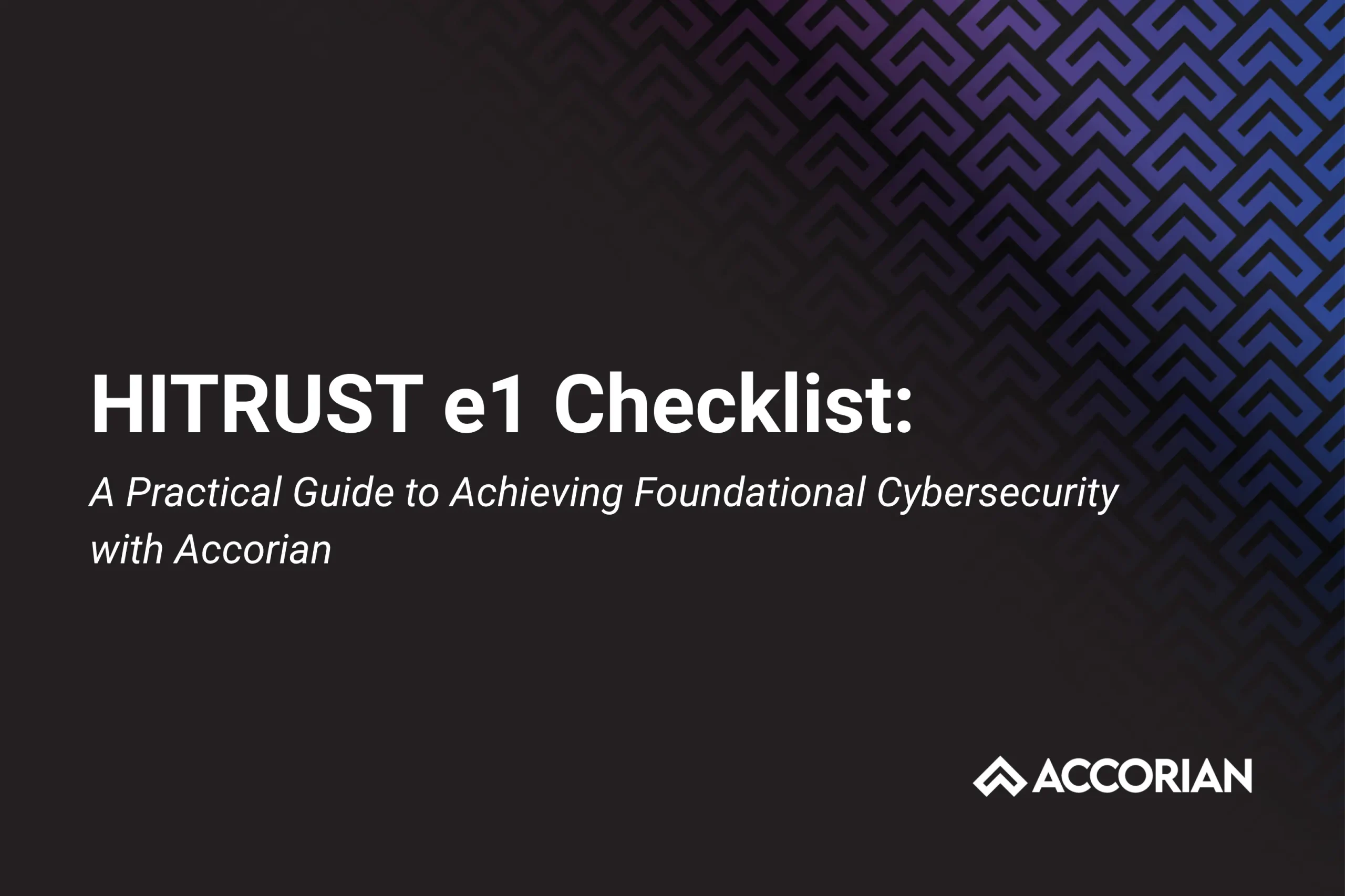 HITRUST e1 Checklist: