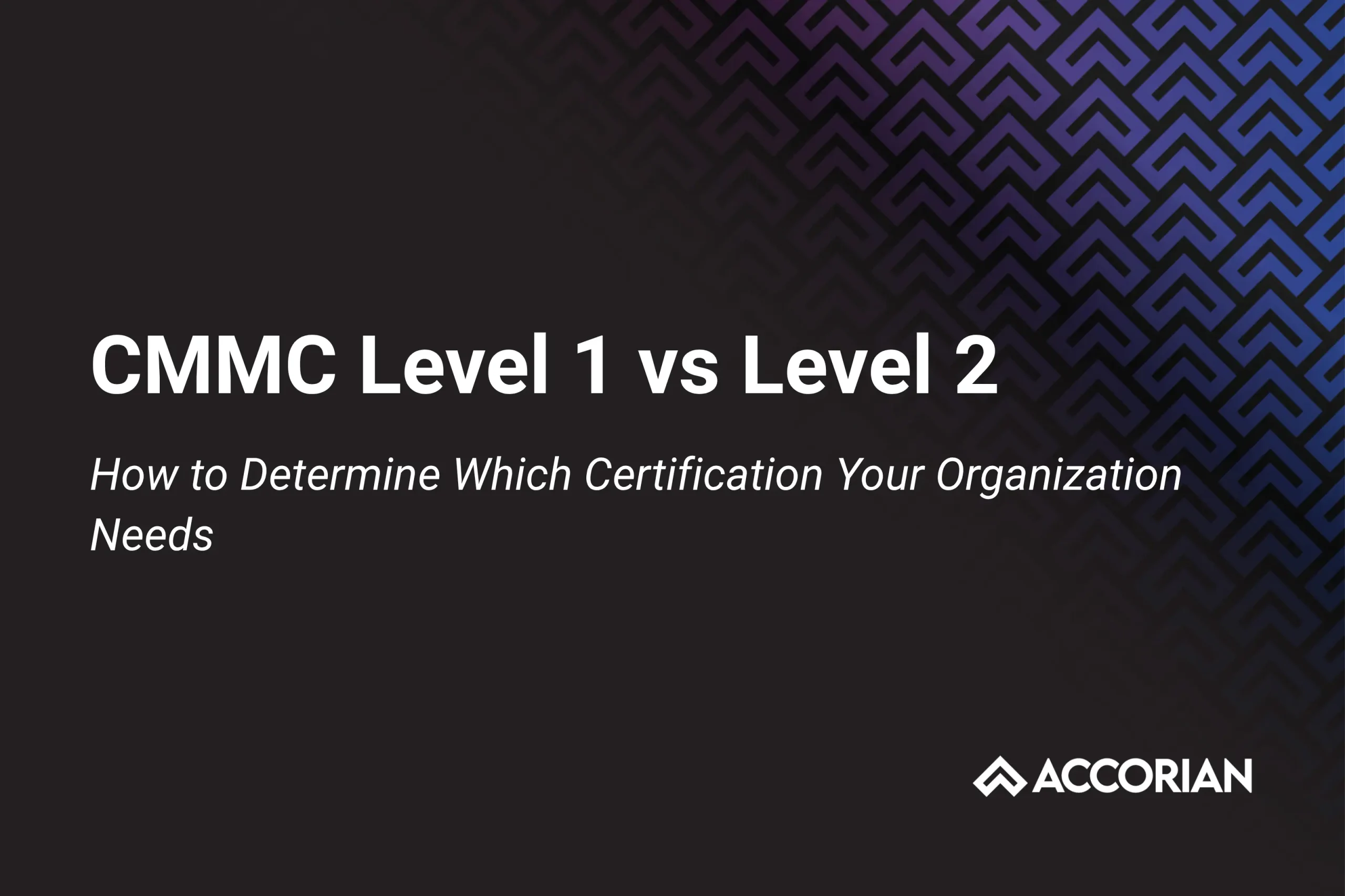 CMMC Level 1 vs Level 2